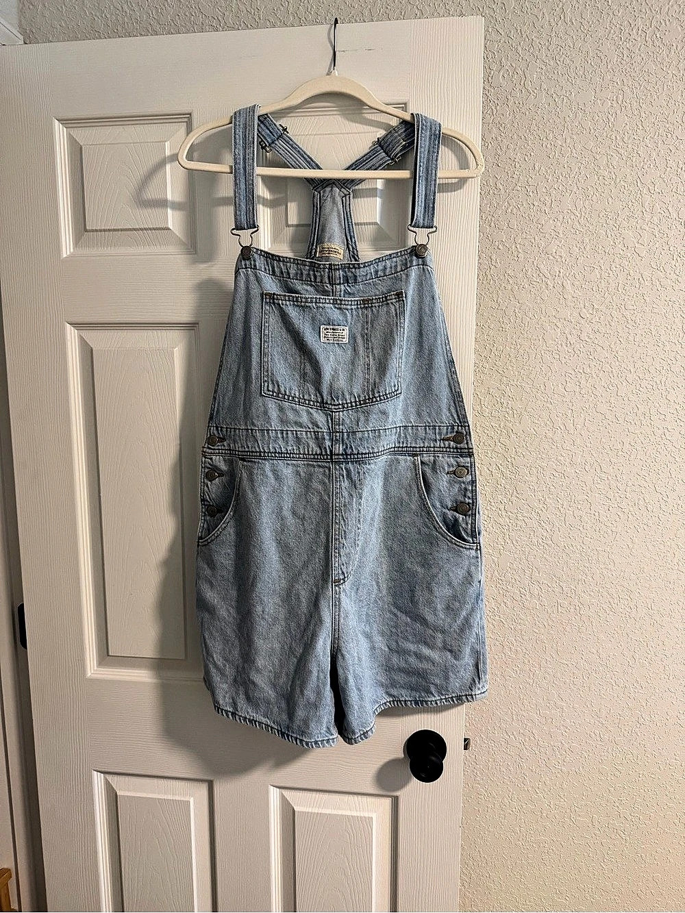 Levi's Vintage Shortalls Women's Denim Overall Shorts Blue